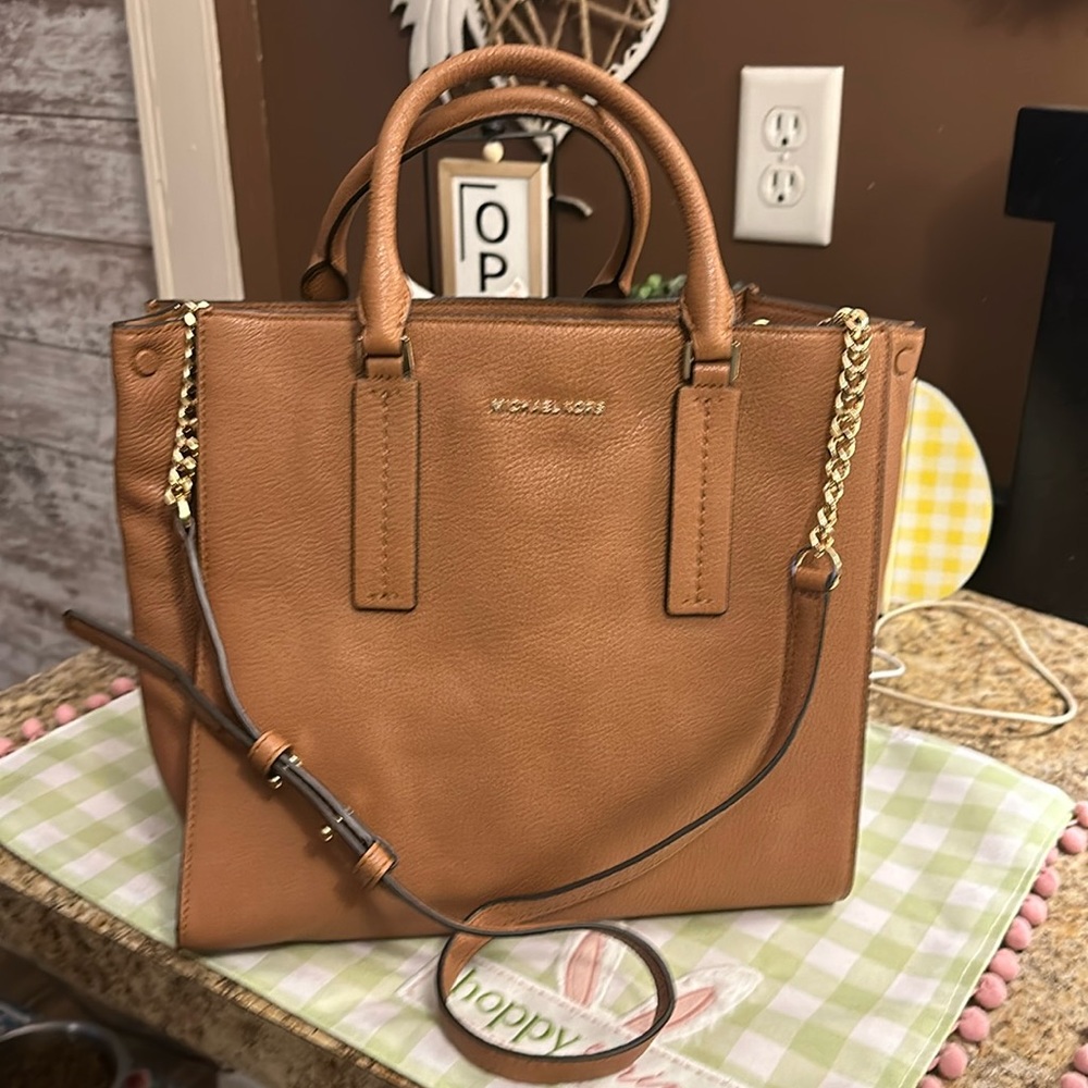 Tan only used handful of times Michael Kors tote